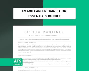 ATS Resume Template, ATS Friendly Resume Template, Professional Resume, Ats CV Resume, Resume Template Word, Google Docs, Minimalist Resume