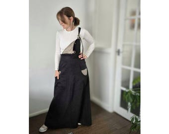 elastic waist maxi dress Priscilla Patchwork Floral Maxi Dress