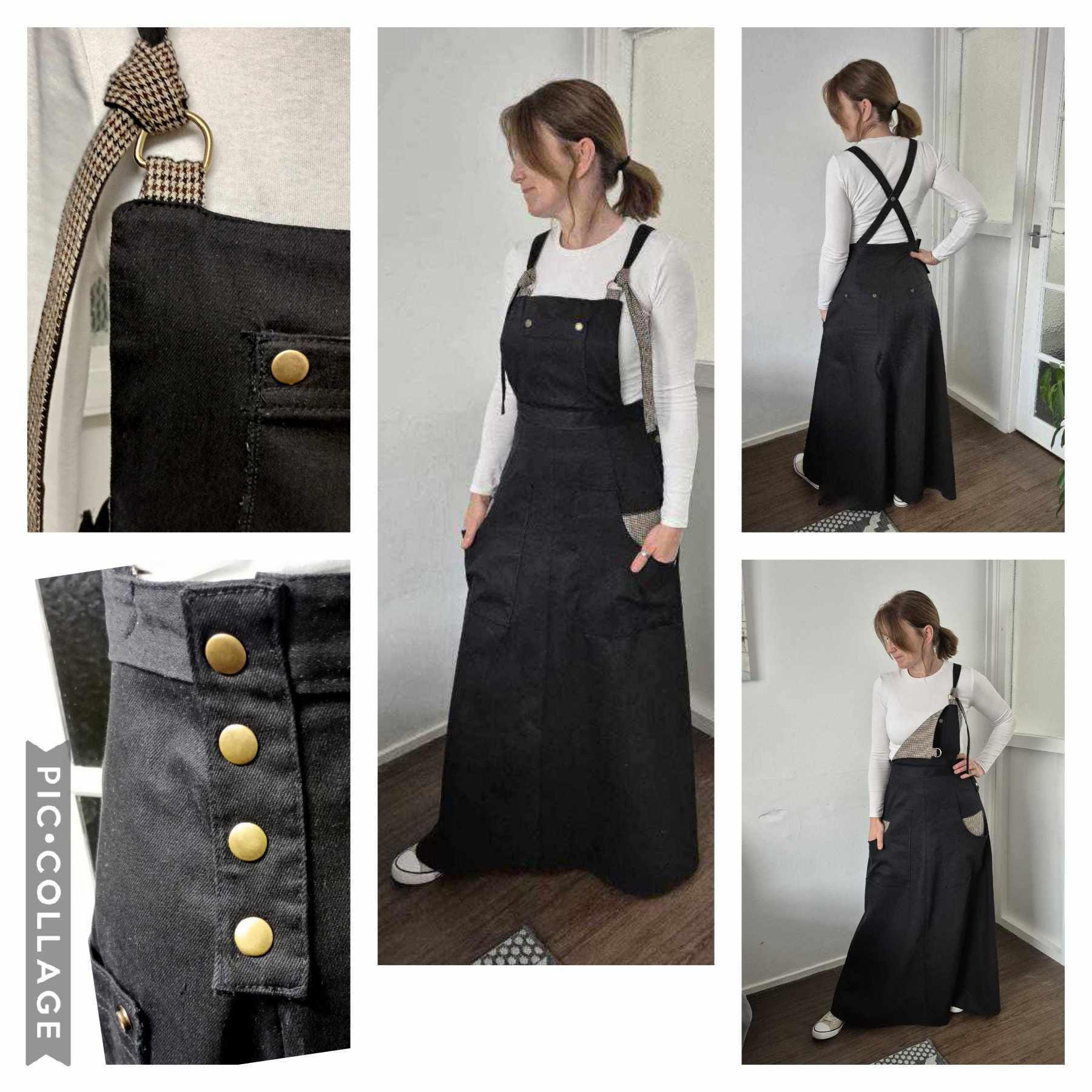 Women's Designer Maxi Denim Dungaree/pinafore Dress, Styish & Comfortable,  Custom-made - Etsy