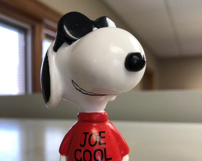 Vintage Peanuts Joe Cool Snoopy Figurine PVC Miniature by Applause - Etsy