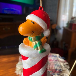 Vintage Woodstock in a Christmas Stocking Adler Christmas Ornament