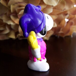 Vintage Snoopy Valentine Court Jester Clown PVC Figure image 5