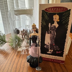Vintage Hallmark Solo in the Spotlight Barbie Christmas Ornament 1995 Second in Series (CR)