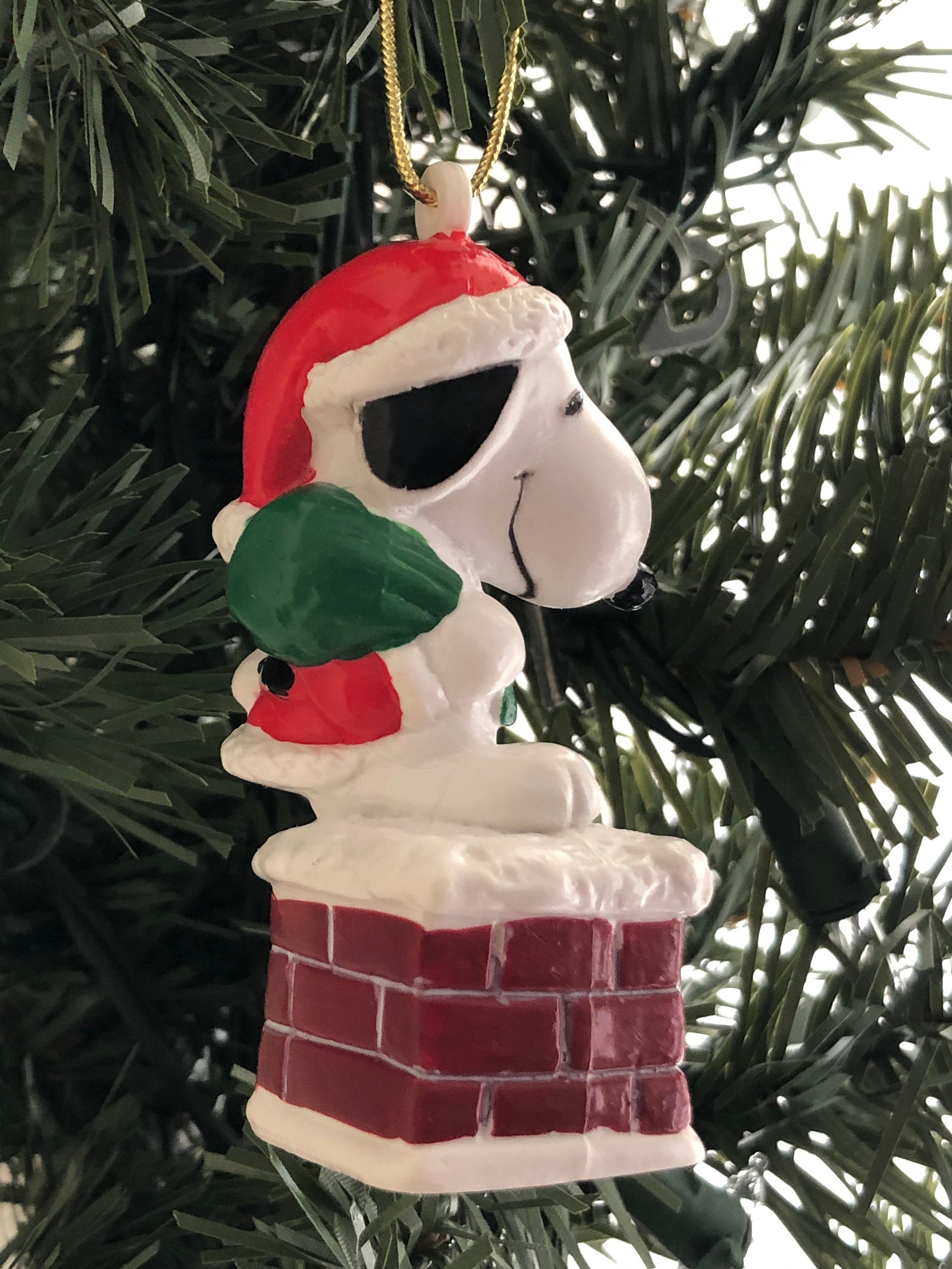 Décoration De Noël Vintage – Vitrine Snoopy Et Les Peanuts – Années 90 (Neuf)