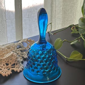 Vintage Fenton Hobnail Pedestal Compote Candy Dish Bowl Ruffled Rim