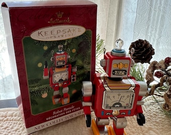 Vintage 2001 Hallmark Robot Parade Christmas Ornament