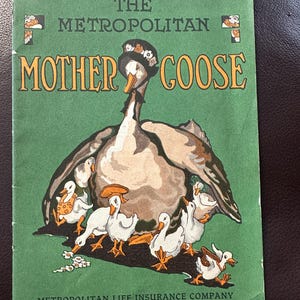 1929 The Metropolitan Mother Goose Nursery Rhyme Story Book by Elizabeth Watson