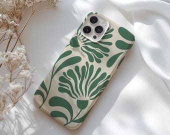 Flower Phone Case | iPhone 16 15 14 13 12 11 Pro Max 8 Plus X Samsung Galaxy S24 S23 S22 S21, Minimalist, Abstract Accessory