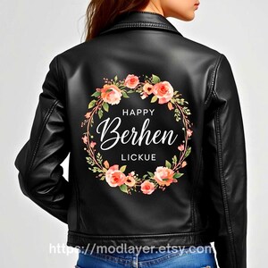 Custom Leather Jacket – Hand-Painted & Digital Print Fusion, Personalized Wearable Art, Unique Fashion Gift image 8