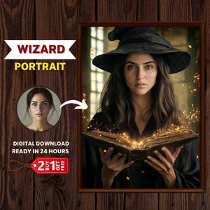 Mysterious Female Wizard | Arcane Mistress Fantasy Art | Whimsical Home Decor & Wall Art for Gamers