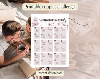 30 Day Couples Challenge Printable Anniversary Gift Valentine&#39;s Day Gift Fun Relationship Game Date Night Ideas