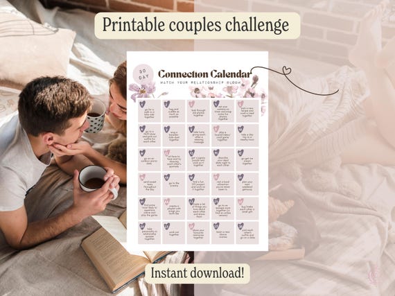 30 Day Couples Challenge Relationship Game Printable Date Night Ideas
