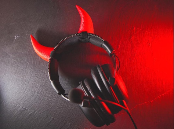 Attachable Devil Horns for Headset: Cosplay Costume Accessory