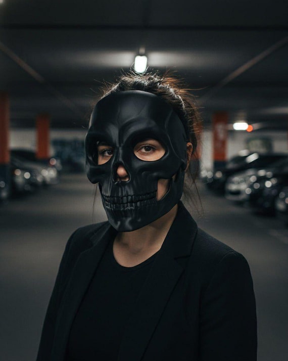 Custom Color 3D Printed Skull Mask, Cosplay, Halloween, Gothic