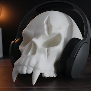 Orc Skull Headphone Stand | Orc Headset Stand for Gaming and Professional Audio | Striking Design | Perfect Gift for Gamers