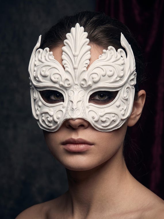 Filigree Masquerade Mask, Venetian Gothic Costume Prop, Renaissance Faire Accessory