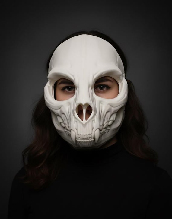 Feline Skull Mask, Articulated Moving Jaw, Cat, Sabertooth, Cosplay, Fursuit Base, Mask