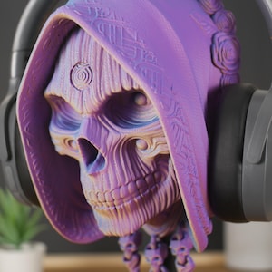 Holy Death Headphone Stand: Revolutionize Your Gaming Setup! Perfect as a Headset Stand for Gamers Seeking Style and Functionality.