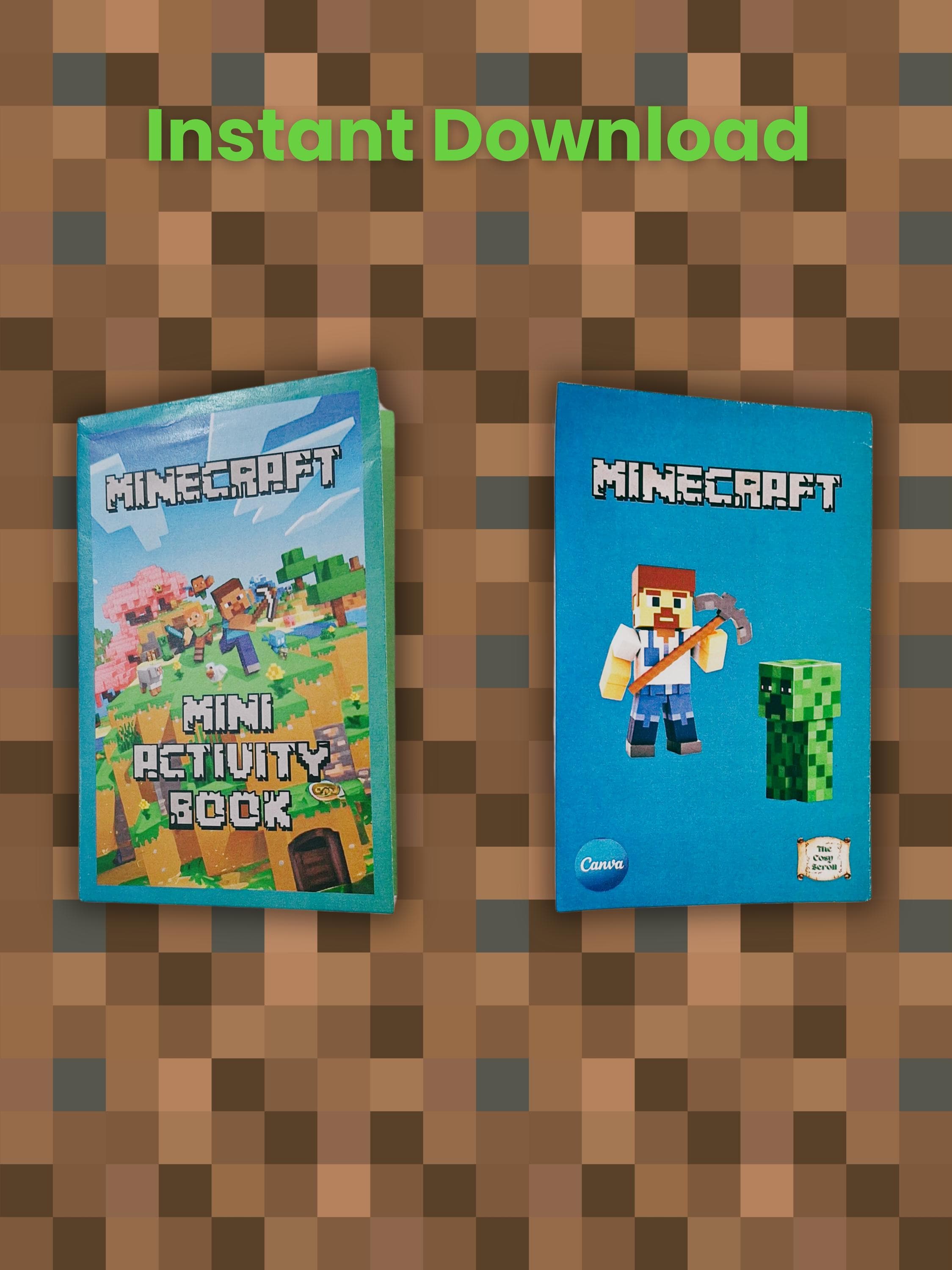 Mini Minecraft Activity Book – Printable Mazes, Puzzles (instant ...