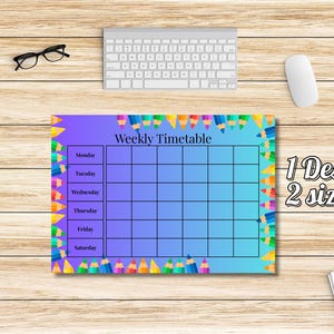 Weekly Timetable Template: Printable Schedule Planner (A4/A5 PDF ...