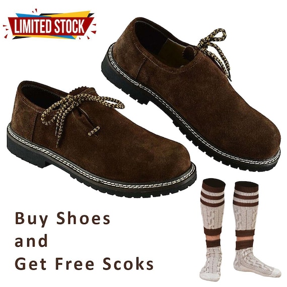 BAVARIA TRACHTEN Authentic German Haferl Shoes - Lederhosen Boots For Oktoberfest