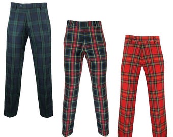 Tartan Pants Custom Scottish Mens Highland Tartan Trouser Vintage Plaid trews For all purpose Golf Pants Available in 50+ Tartan Colors