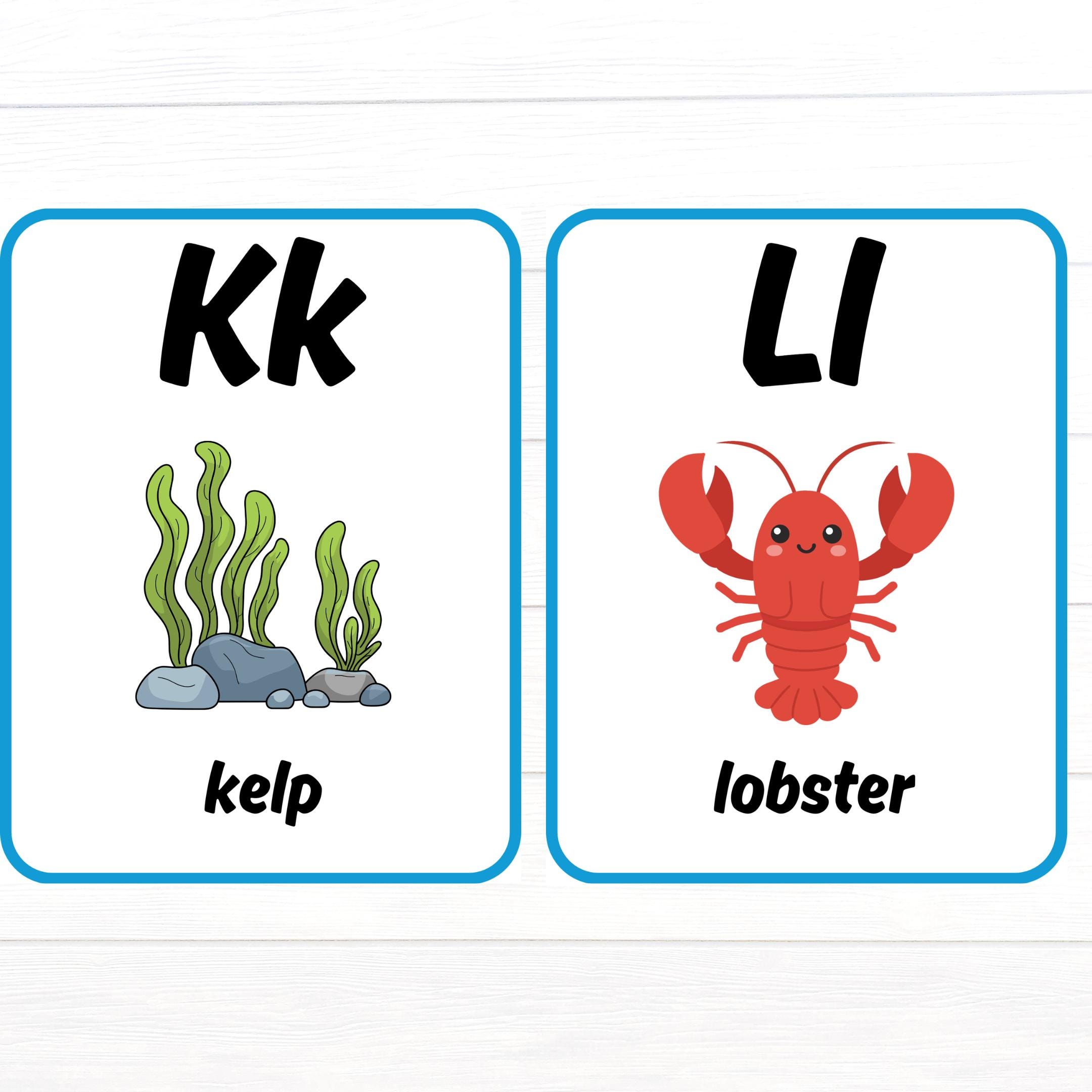 Under the Sea Alphabet Posters Printable Classroom Decor - Etsy