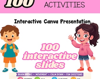 100 Brain Break Activities | Interactive Movement Slides