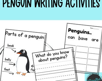 Penguin Writing Activity | Winter Animal Lesson (Digital)