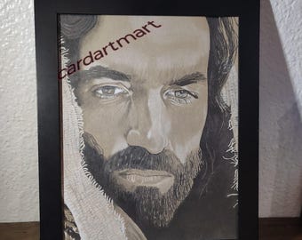 JESUS CHRIST The PASSION pencil drawing sketch portrait 8" x 10"