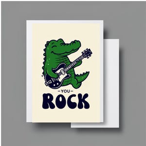 You Rock ”Frog Umweltfreundliche Grußkarten|Multi Pack Karten|Positive Affirmationskarten|10 Grußkarten|Blanko für eigene Nachricht