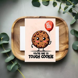 Cartes de voeux de guérison robustes avec biscuits | Cartes de voeux personnalisées|Cartes de rétablissement amusantes|Cartes d'humour envoyant des câlins joyeux