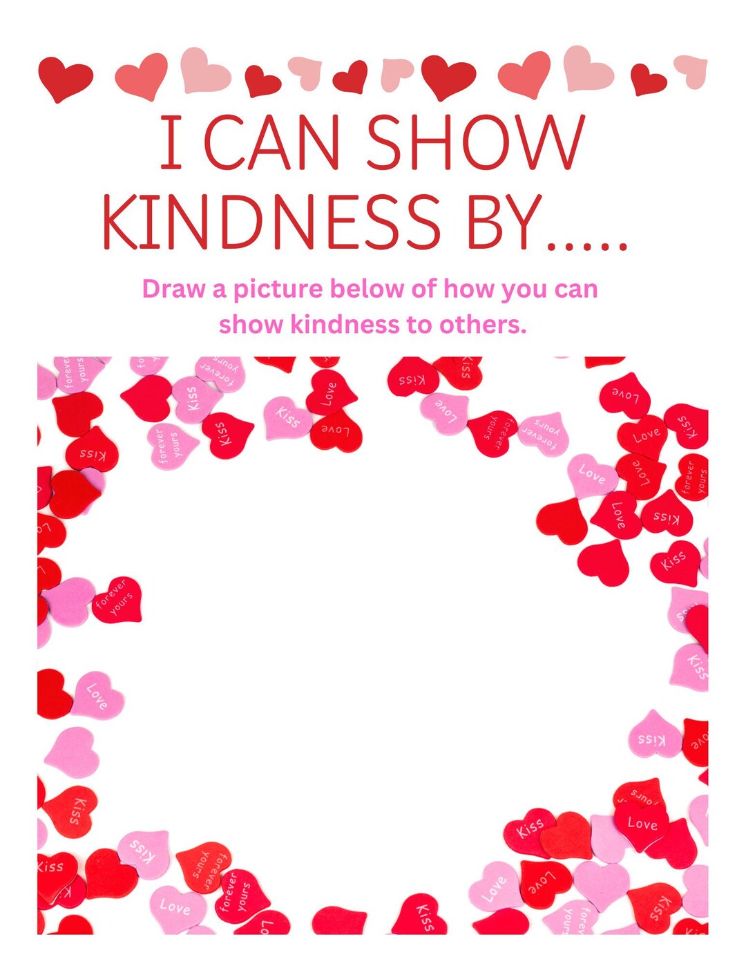 I Can Show Kindness By.... Drawing - Etsy Australia