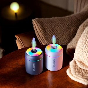 Minidifusor de aceites esenciales USB: humidificador portátil de 180 ml, generador de niebla para aromaterapia