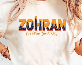 Zohran Mamdani for Mayor Tee: Vote Zohran, Progressive Democrats
