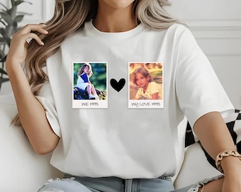 Custom Polaroid Photo Shirt, Personalized Picture Tee, Funny Gift