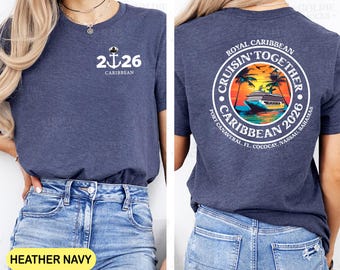 Cruise TShirt, Custom Caribbean Cruise Shirt, Caribbean Cruise TShirt, Front Back Custom Family Cruise Shirts, Family Matching Cruise Shirt