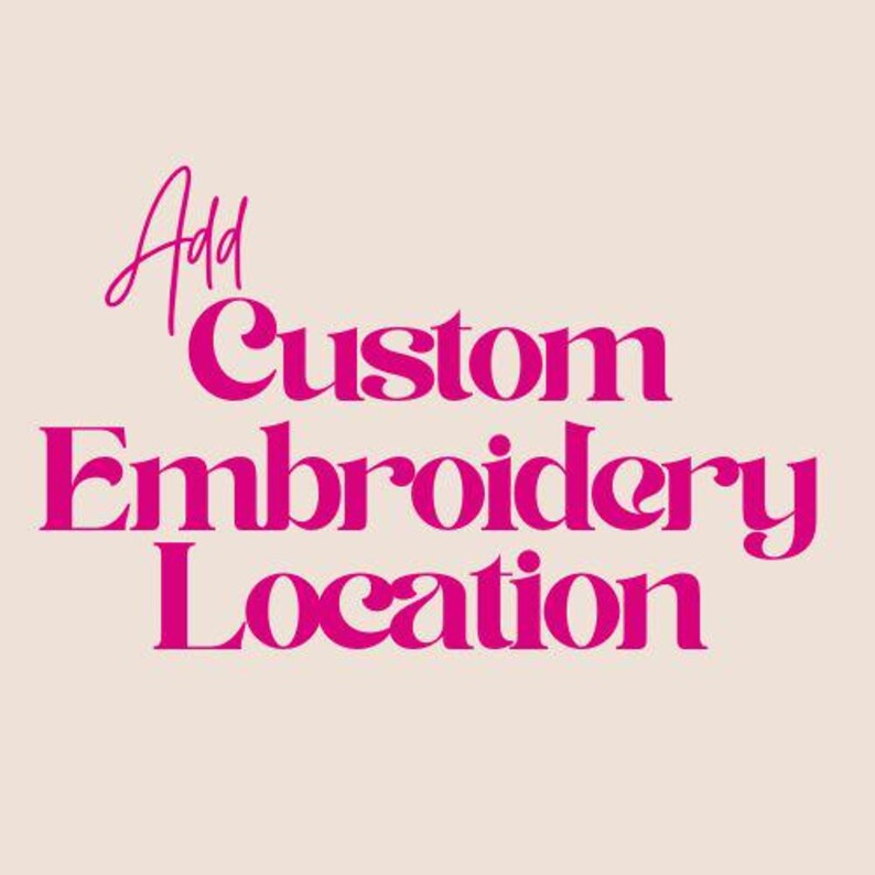 Location Lettering Custom Embroidery Location - Etsy