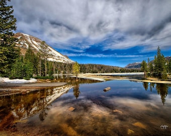 Mirror Lake Serenity Canvas Print – Uinta Mountains Landscape Art