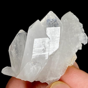 Faden Quartz Crystal Specimen: 111 Carat Tabular Cluster, Pakistan