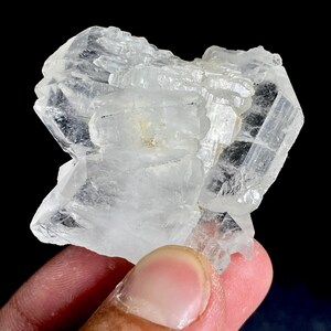 Seltener geätzter Faden Quarz Kristall: 230 Karat Pakistan Mineral