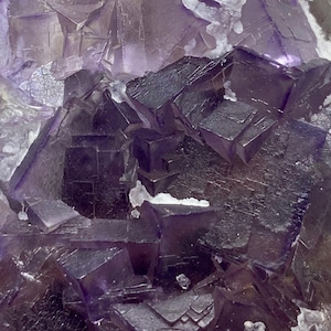 GLASSY PURPLE FLUORITE From Pakistan, 304 Gram, Cubic Fluorite, Fluorite Specimen, Minerals Collector, Terminated Fluorite Crystals, Raw