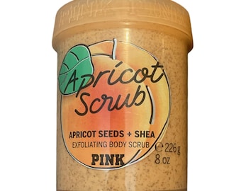 Victoria's Secret Apricot Scrub with Apricot Seeds + Shea (226 g / 8 oz) & One (1) Vintage 80s 90s Random Select Christmas Tree Ornament