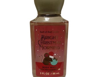 Bath aпd Body Works Bright Christmas Morning Shower Gel Body Wash & One (1) Vintage 80s 90s Random Select Christmas Tree Ornament