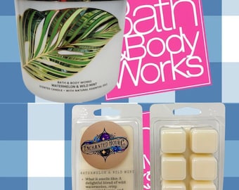 Watermelon & Wild Mint Wax Melts | Bath and Body Works | Refreshing Summer Scent | Enchanted Hour Co.