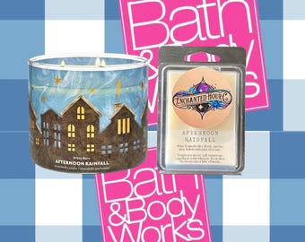 Afternoon Rainfall Wax Melts | Bath and Body Works Wax Melts | Fresh Rain & Clean Musk Scent | Enchanted Hour Co.