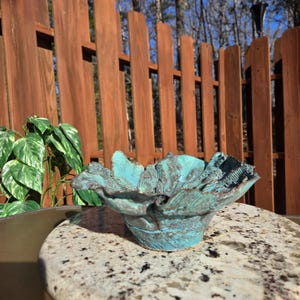 Handmade Tsunami-Style Pottery Bowl – Thin Ceramic Clay with Glazed Finish – Unique Artisan Bowl