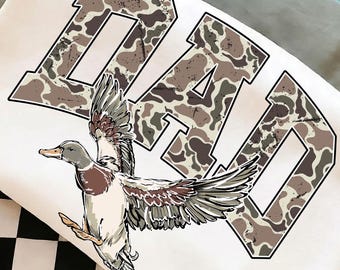 Duck Hunting Dad Png, Fathers Day Png, Hunting Dad Png, Camo Dad Sublimation, Mallard Duck Png, Southern Preppy Png, Flying Duck Png