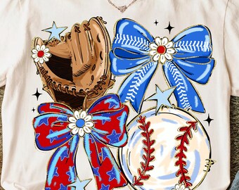 Baseball Png, Kokett Schleife Png, Baseball Mama Png, Preppy Sport Png, Baseball Handschuh Png, Spieltag Png, Pinselstrich Kunst, Sublimationsdesign
