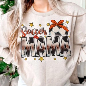 Mamá de fútbol PNG, Clipart de fútbol, Mamá de fútbol PNG, Diseño de camiseta de fútbol, Estampado de leopardo, Diseño de sublimación, Descarga de diseño digital